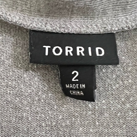 Torrid Jersey Knit Long Line Cardigan 2X - Picture 3 of 3